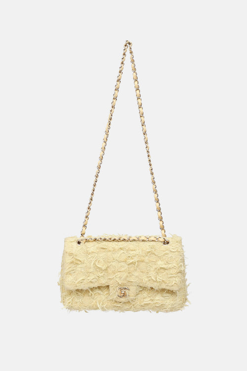 Chanel 2021 Medium Tweed Matelassé Shoulder Bag