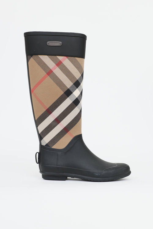 Burberry Nova Check Rain Boot