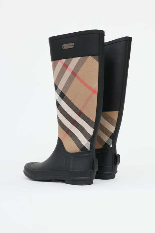 Burberry Nova Check Rain Boot