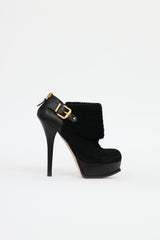 Fendi Fendista Shearling Ankle Boots