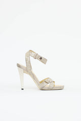 Gucci Suede Logo Sandals