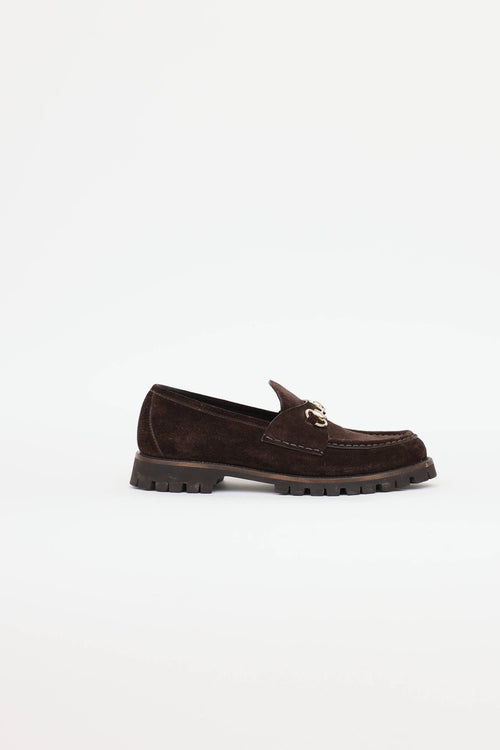 Gucci Suede Horsebit Loafer