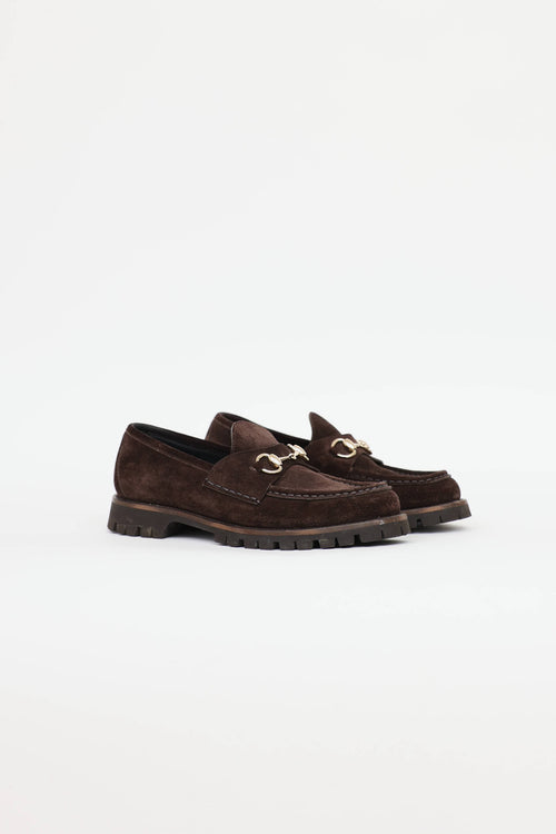 Gucci Suede Horsebit Loafer