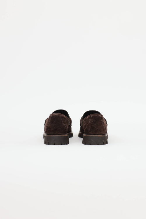 Gucci Suede Horsebit Loafer