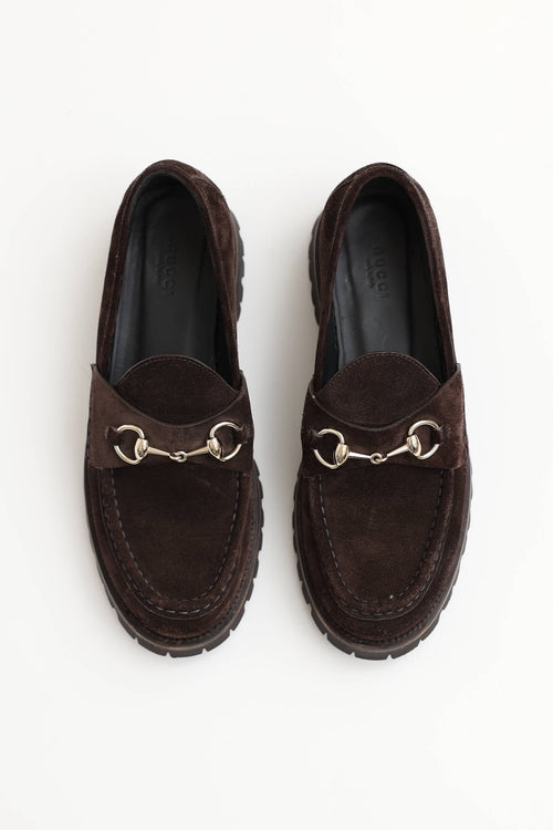 Gucci Suede Horsebit Loafer