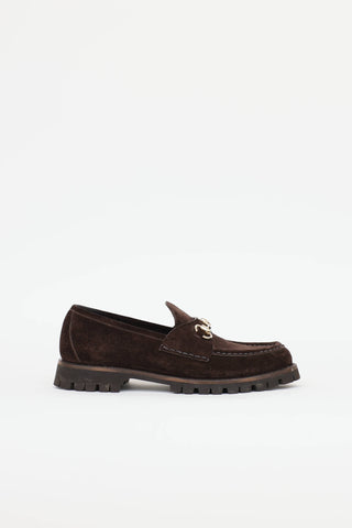 Gucci Suede Horsebit Loafer