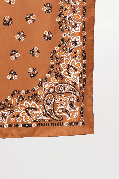 Miu Miu Printed Scarf