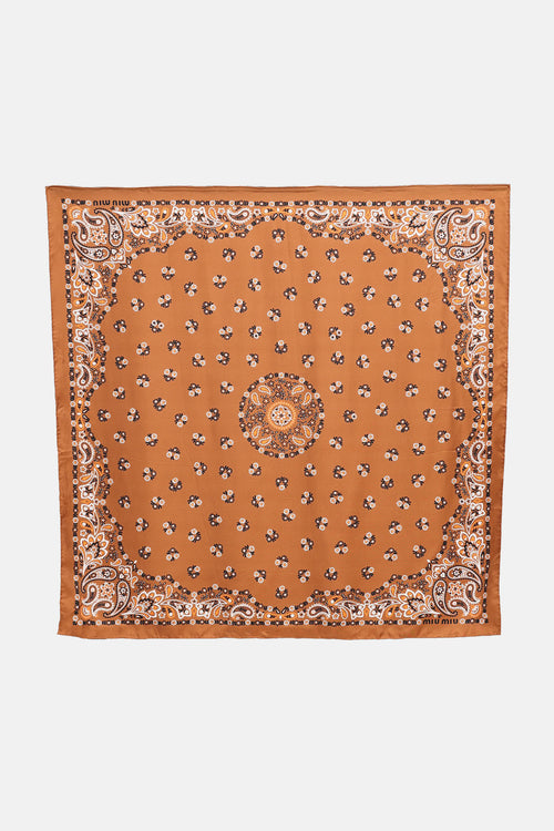 Miu Miu Printed Scarf