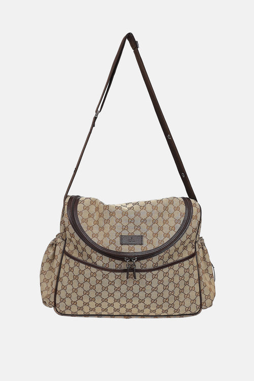 Gucci Monogram Diaper Bag