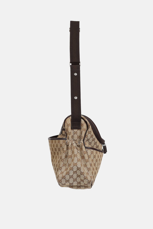 Gucci Monogram Diaper Bag