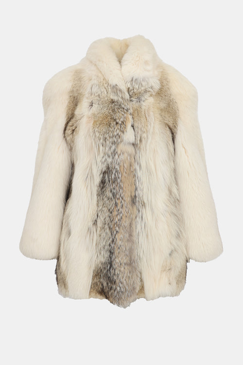 Paneled Fur  Coat