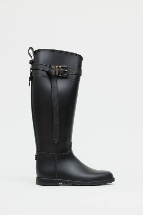 Burberry Rubber Buckle Boot