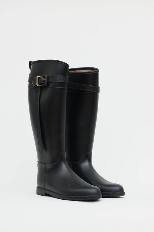 Burberry Rubber Buckle Boot