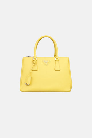 Prada Small Saffiano Lux Double Zip Galleria Bag