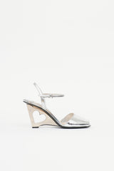 Prada Cut Out Heart Wedge Sandal
