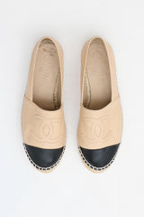 Chanel Leather CC Espadrille Flat