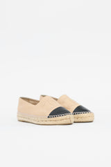 Chanel Leather CC Espadrille Flat