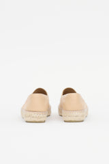 Chanel Leather CC Espadrille Flat