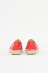 Chanel Leather CC Espadrille Flat