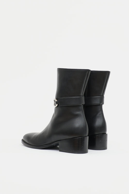 Leather Infinity Link  Boot