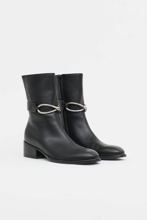 Balenciaga Leather Infinity Link Boot