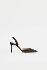 Manolo Blahnik Crystal Slingback Heel