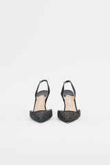 Manolo Blahnik Crystal Slingback Heel