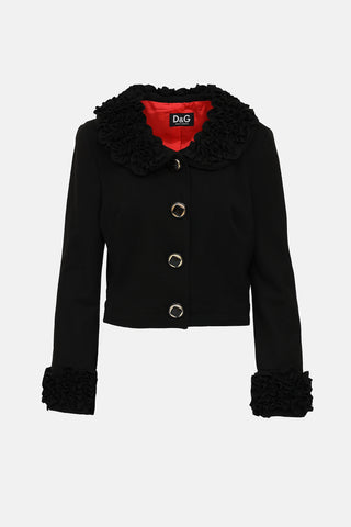 Ruffle Trim Jacket