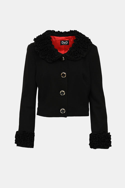 Ruffle Trim Jacket