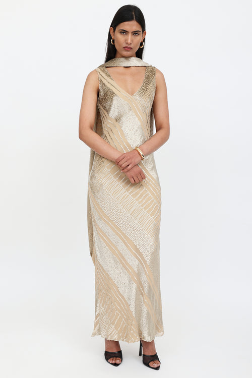VSP Archive Velvet Pattern Dress