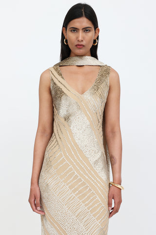 VSP Archive Velvet Pattern Dress