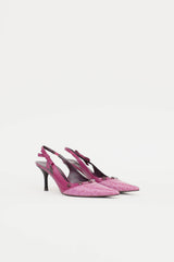 Escada Embossed Slingback Heel