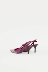 Escada Embossed Slingback Heel
