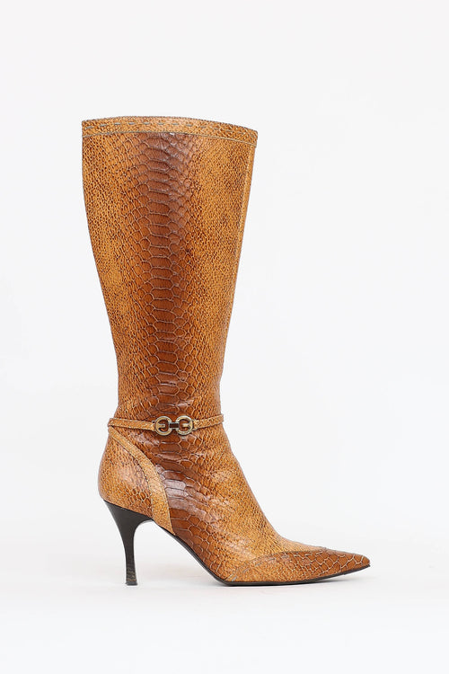 Escada Embossed Boot