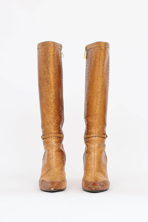 Escada Embossed Boot