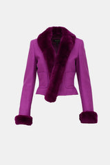Escada Fur Trim Co-Ord Set
