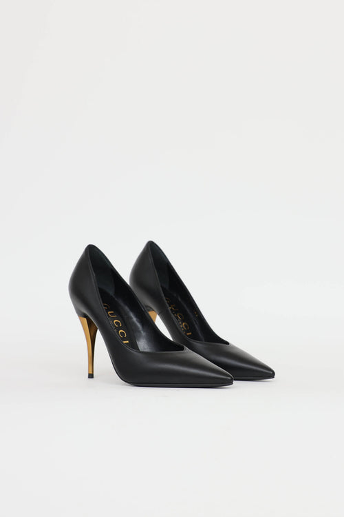 Gucci Leather Charlotte Pump
