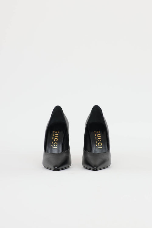 Gucci Leather Charlotte Pump