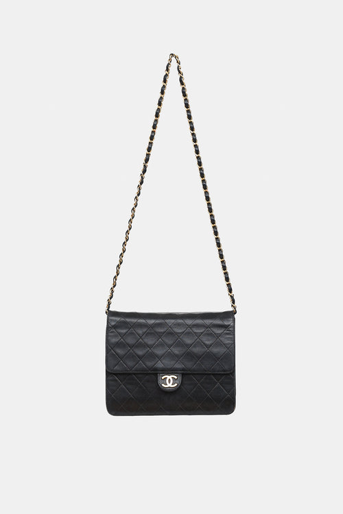 Chanel 1996 Leather Classic Clutch on Chain Bag