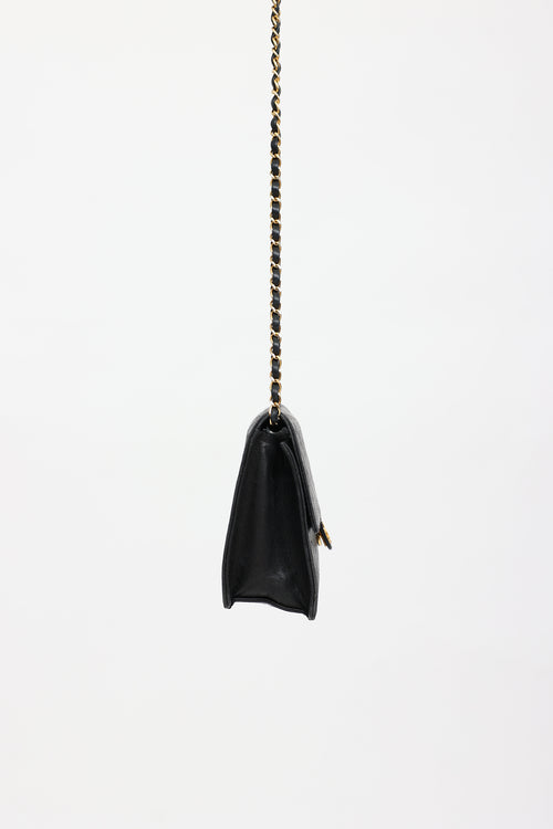 Chanel 1996 Leather Classic Clutch on Chain Bag