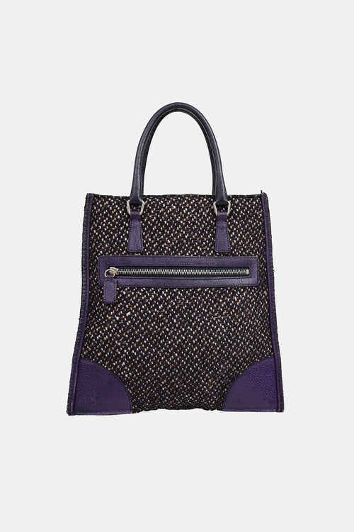 Prada Tweed Tote Bag