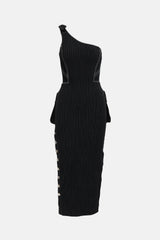 Jean Paul Gaultier ARCHIVE F 1992 Pinstripe Cargo Dress