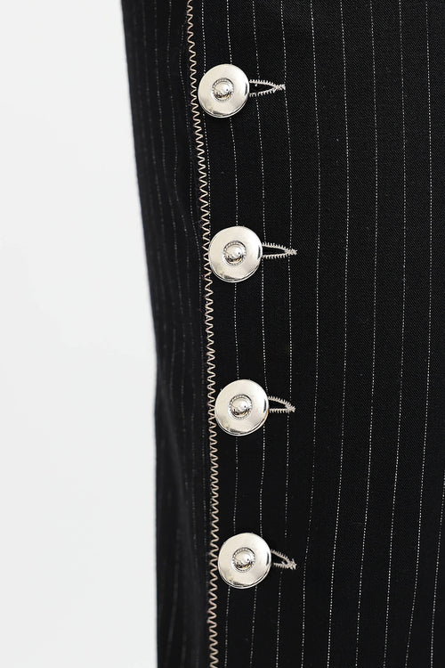 Fall 1992 Pinstripe Cargo Dress
