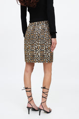 Saint Laurent SS14 Brocade Pattern Skirt
