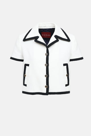 Gucci Tweed Contrast Jacket