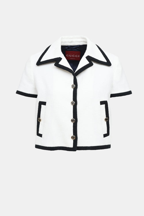 Gucci Tweed Contrast Jacket