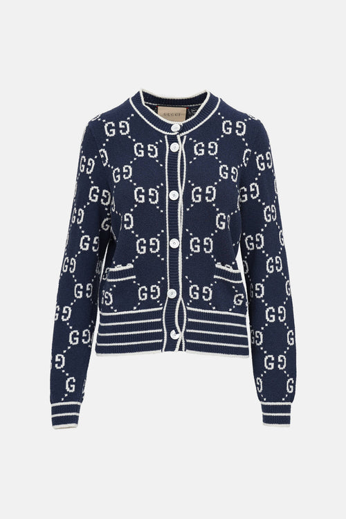Gucci Monogram Knit Cardigan