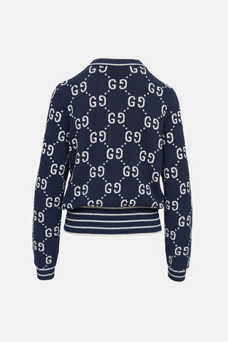 Gucci Monogram Knit Cardigan