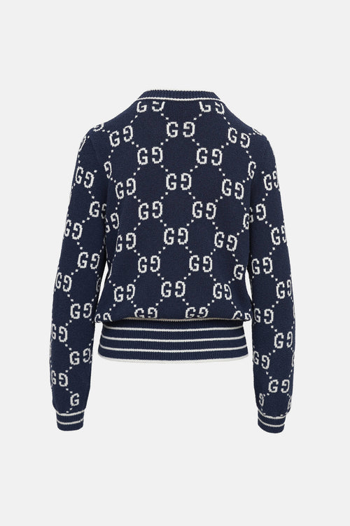 Gucci Monogram Knit Cardigan