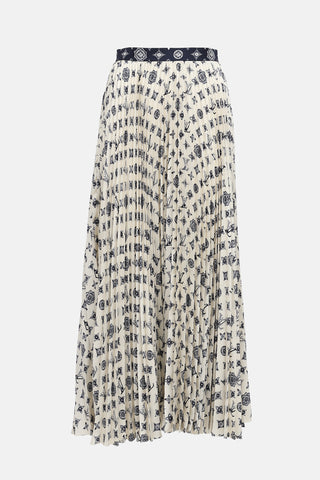 Louis Vuitton Monogram Pleated Skirt